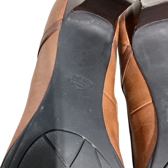 Abeo Leather Braided T-Strap Women's Heels Vella 10M - Picture 12 of 12